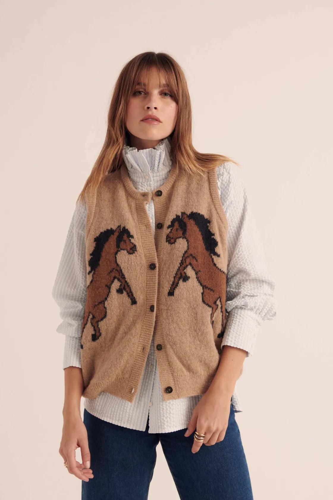 Chemises Et Blouses-Balzac Paris Chemise Léonor Barbour x BP Rayures bleu ciel et écru