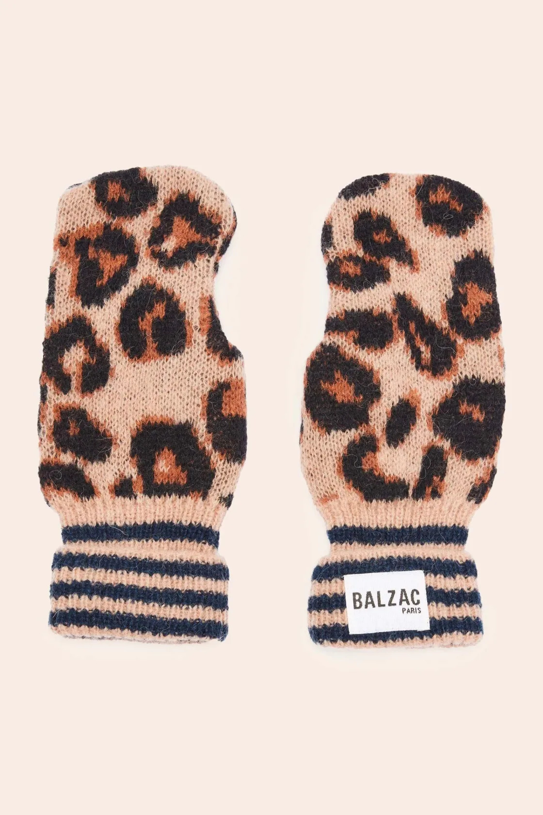 Gants Et Bonnet-Balzac Paris Moufle Karen Léopard