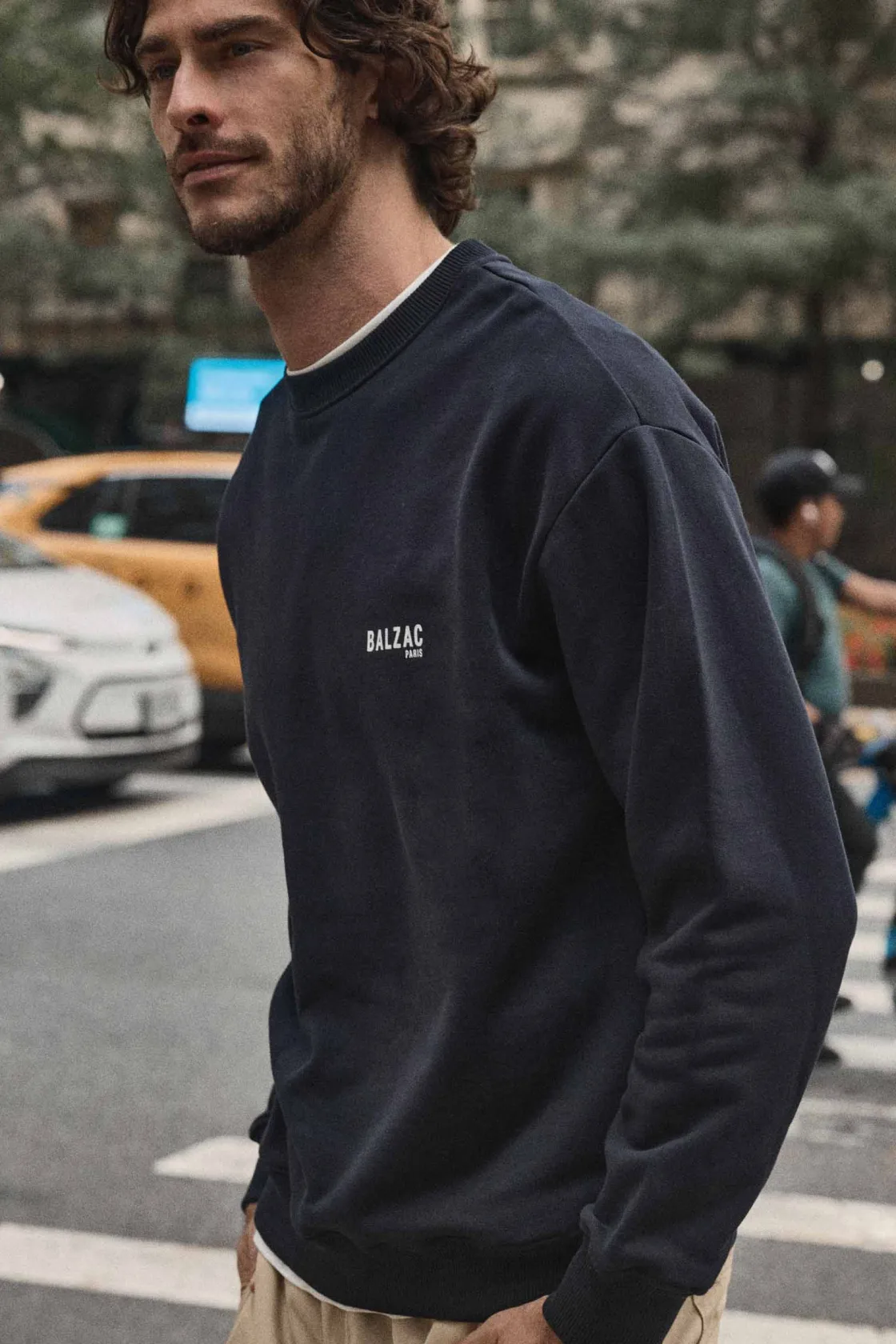 L'Homme-Balzac Paris Sweat-shirt Hauteville Bp marine