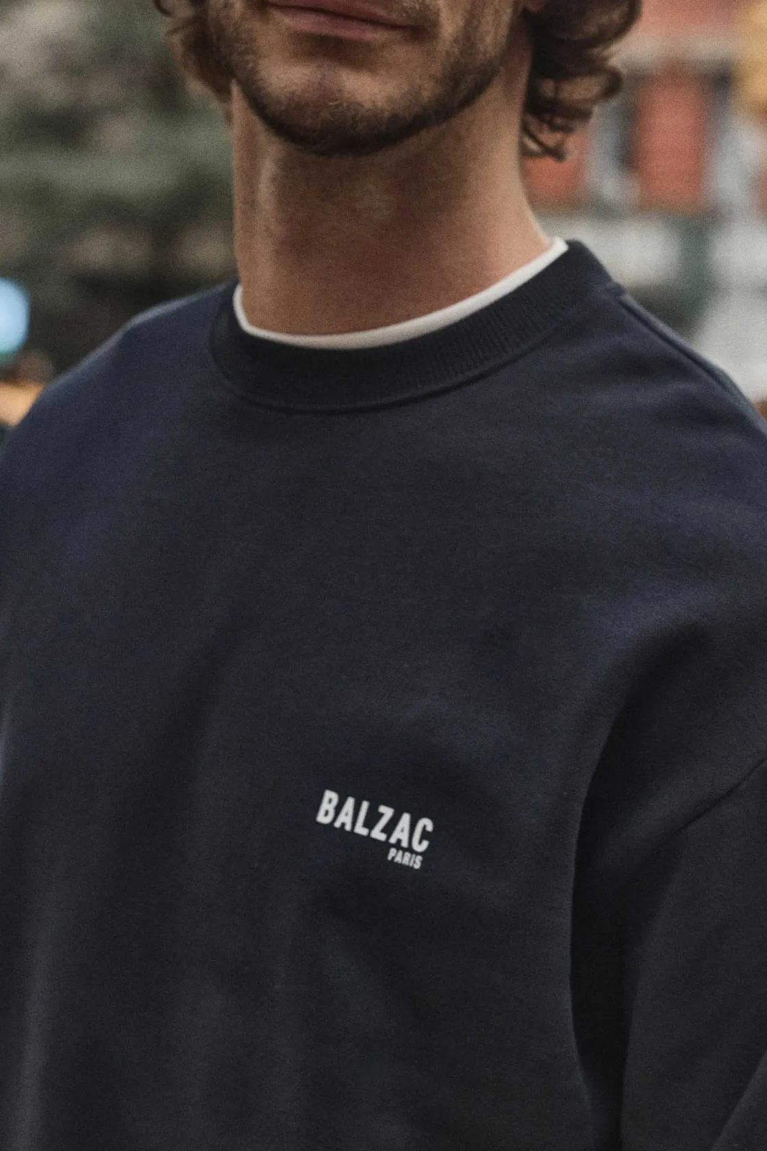 L'Homme-Balzac Paris Sweat-shirt Hauteville Bp marine