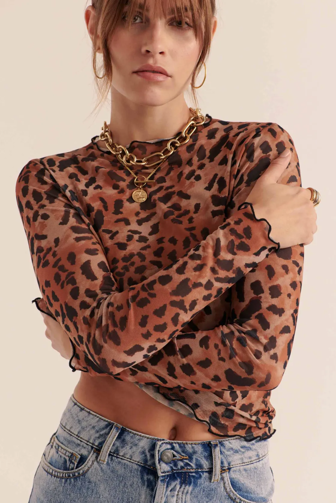 Tops, Tee-Shirts Et Bodies-Balzac Paris Top Isabella Guépard cappuccino